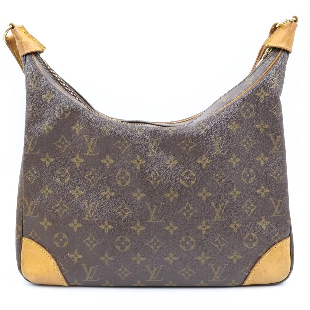 LOUIS VUITTON(ルイヴィトン) モノグラム ブローニュ35 ショルダーバッグ ブラウン レザー×PVC M51260 ゴールド金具