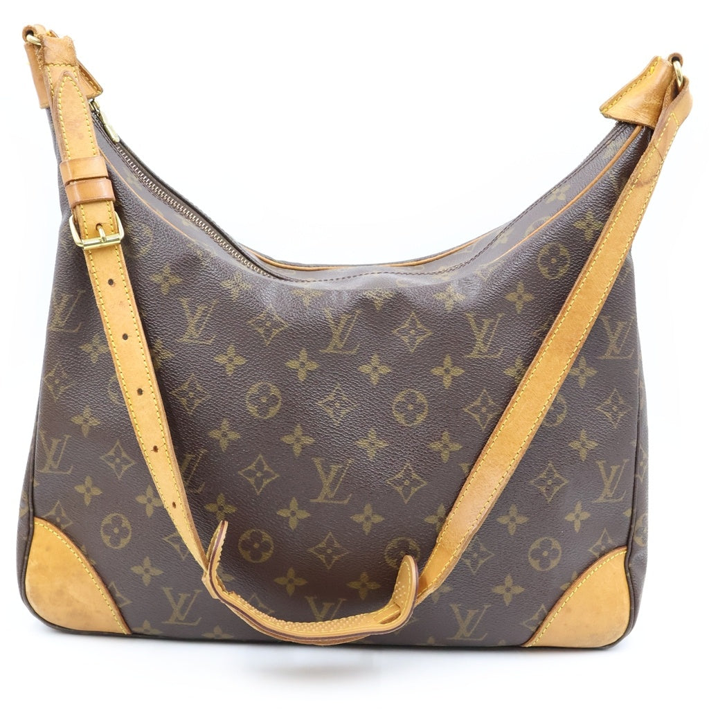 LOUIS VUITTON(ルイヴィトン) モノグラム ブローニュ35 ショルダーバッグ ブラウン レザー×PVC M51260 ゴールド金具
