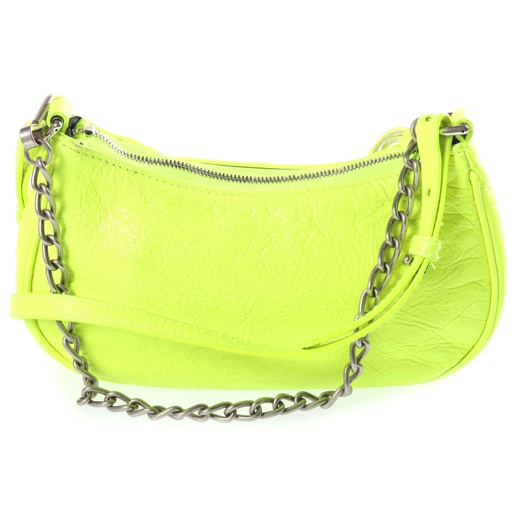 BALENCIAGA(バレンシアガ) LE CAGOLE MINI BB ルカゴール ミニ レザー 2WAY ミニショルダーバッグ ハンドバッグ ライトイエロー 695814 レディース