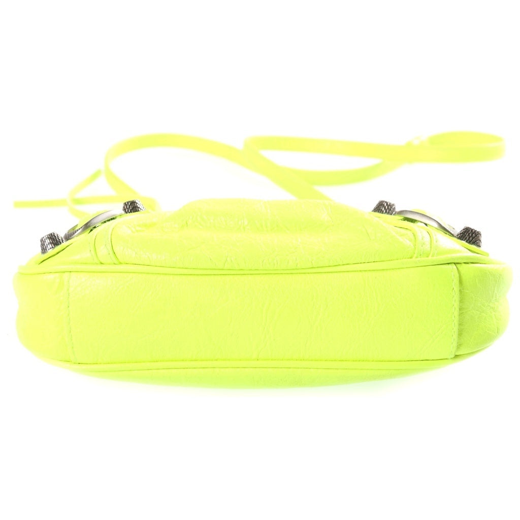 BALENCIAGA(バレンシアガ) LE CAGOLE MINI BB ルカゴール ミニ レザー 2WAY ミニショルダーバッグ ハンドバッグ ライトイエロー 695814 レディース