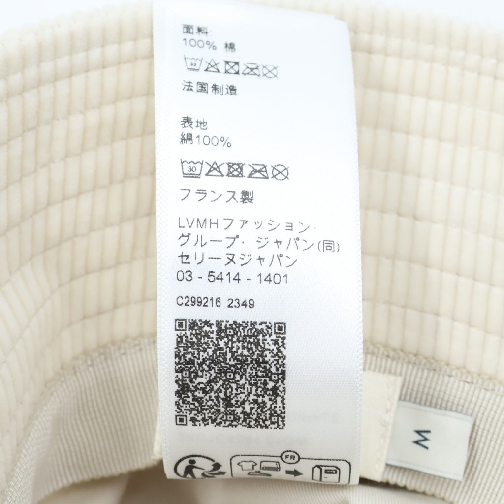 CELINE(セリーヌ) トリオンフ コットン コーデュロイ バケットハット バケハ 帽子 #M アイボリー 2AU1CA041 レディース