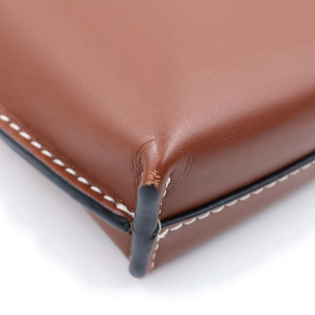 LOEWE(ロエベ) アナグラム ゲートポケット ショルダーバッグ ブラウン レザー 109.30.Z42 レディース