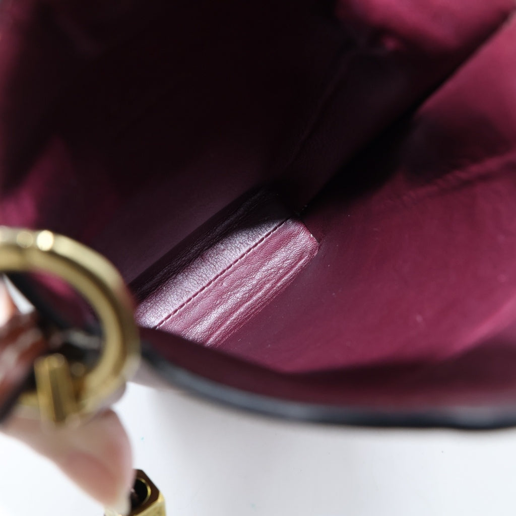 LOEWE(ロエベ) アナグラム ゲートポケット ショルダーバッグ ブラウン レザー 109.30.Z42 レディース
