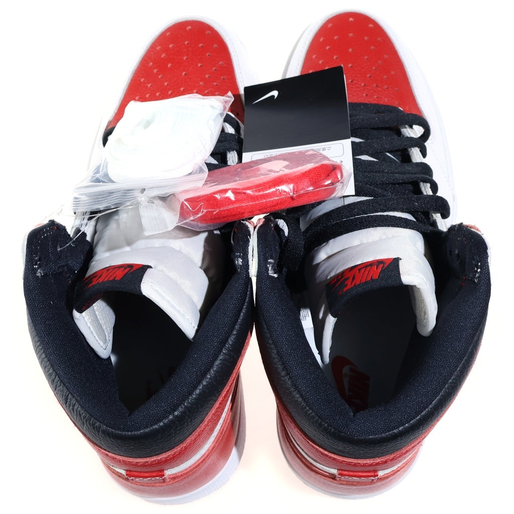 NIKE(ナイキ) エアジョーダン1 ハイ OG ヘリテージ ハイカットスニーカー レッド×ブラック×ホワイト #43 555088-161