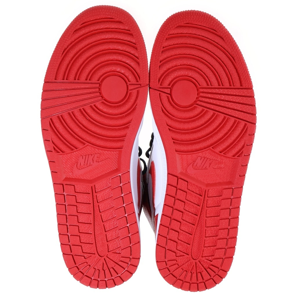 NIKE(ナイキ) エアジョーダン1 ハイ OG ヘリテージ ハイカットスニーカー レッド×ブラック×ホワイト #43 555088-161