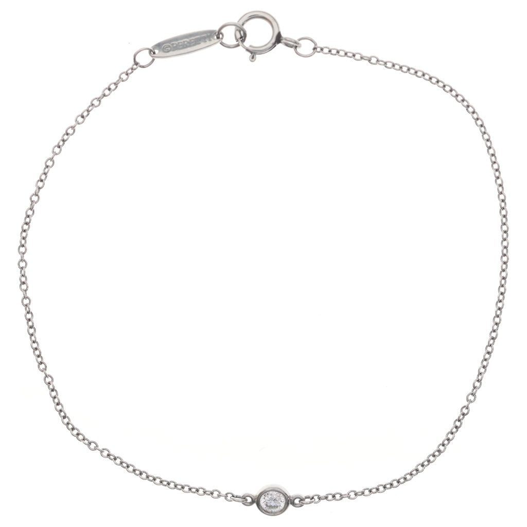 TIFFANY & Co.(ティファニー) バイザヤード 1PD ブレスレット チェーン ダイヤ プラチナ Pt950 レディース