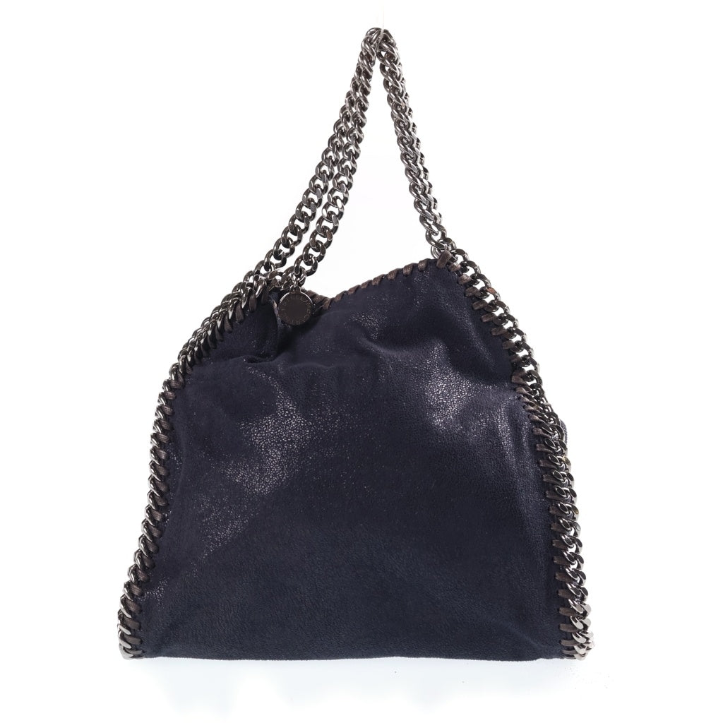 STELLA McCARTNEY(ステラマッカートニー) ファラベラ 2WAYショルダーバッグ チェーンショルダーバッグ ネイビー スエード シルバー金具 レディース