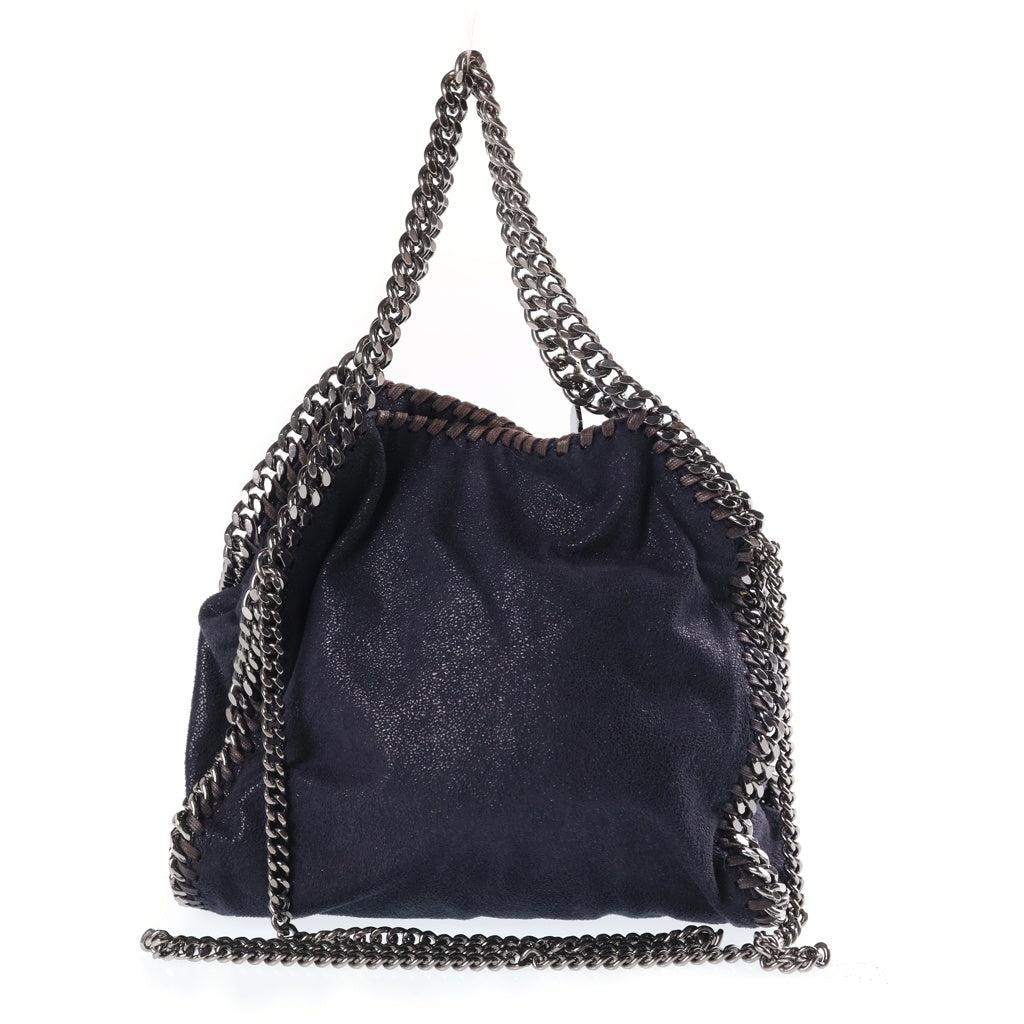 STELLA McCARTNEY(ステラマッカートニー) ファラベラ 2WAYショルダーバッグ チェーンショルダーバッグ ネイビー スエード シルバー金具 レディース