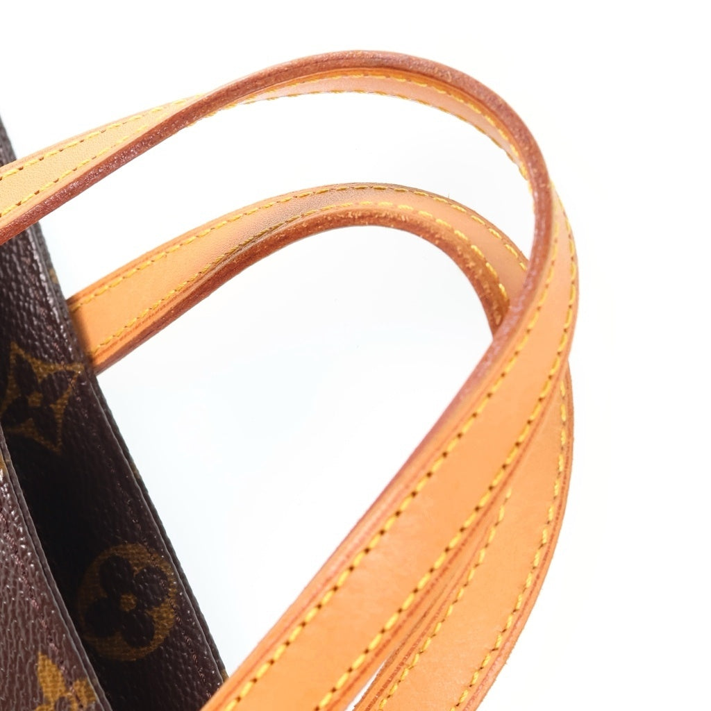 LOUIS VUITTON(ルイヴィトン) モノグラム ヴァヴァンPM ハンドバッグ ミニトートバッグ ブラウン レザー×PVC M51172 ゴールド金具 レディース