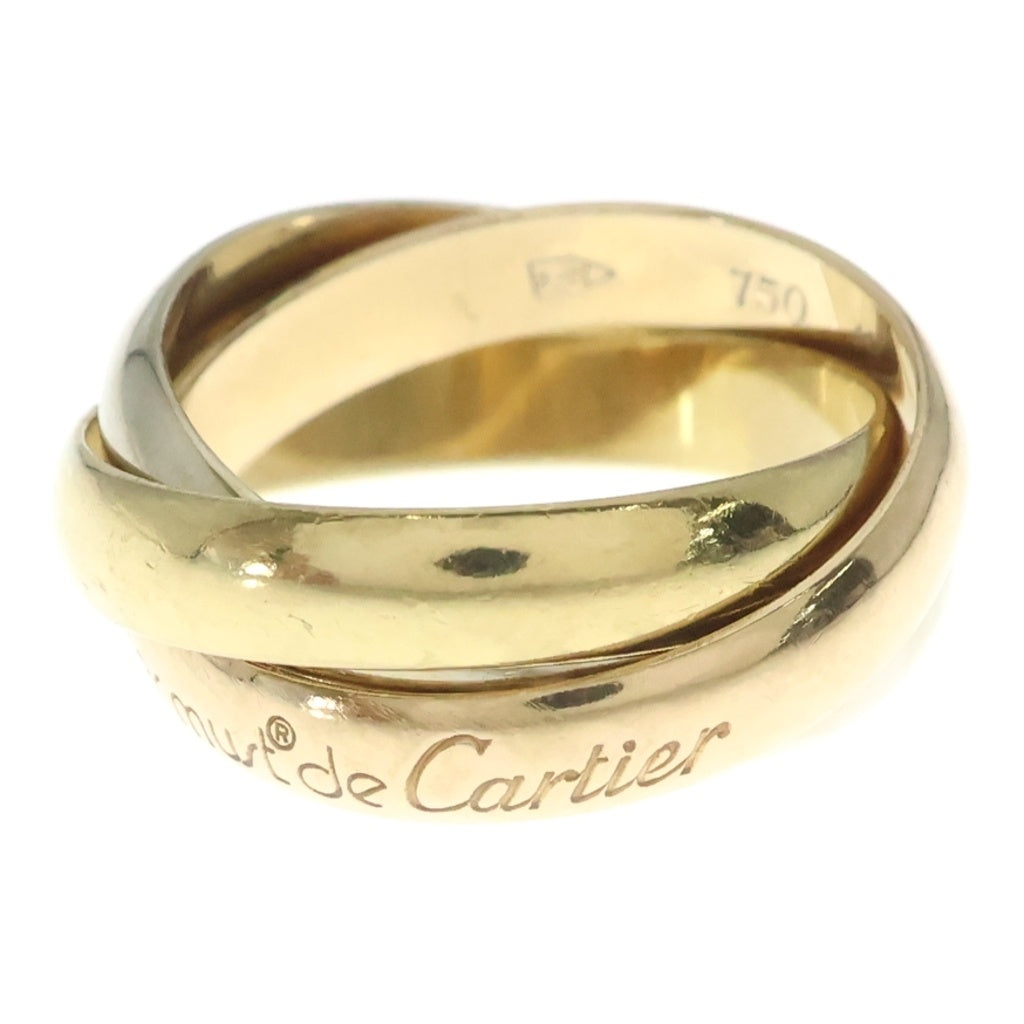 Cartier(カルティエ) トリニティ リング ピンクゴールド×ホワイトゴールド×イエローゴールド K18YG/PG/WG #49 レディース