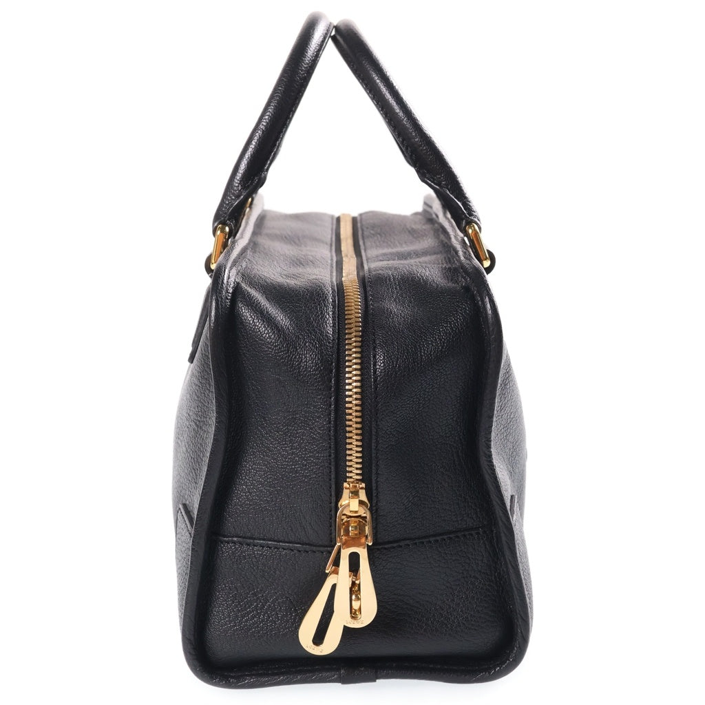LOEWE(ロエベ) アマソナ28 ハンドバッグ ボストンバッグ ブラック レザー ゴールド金具 レディース
