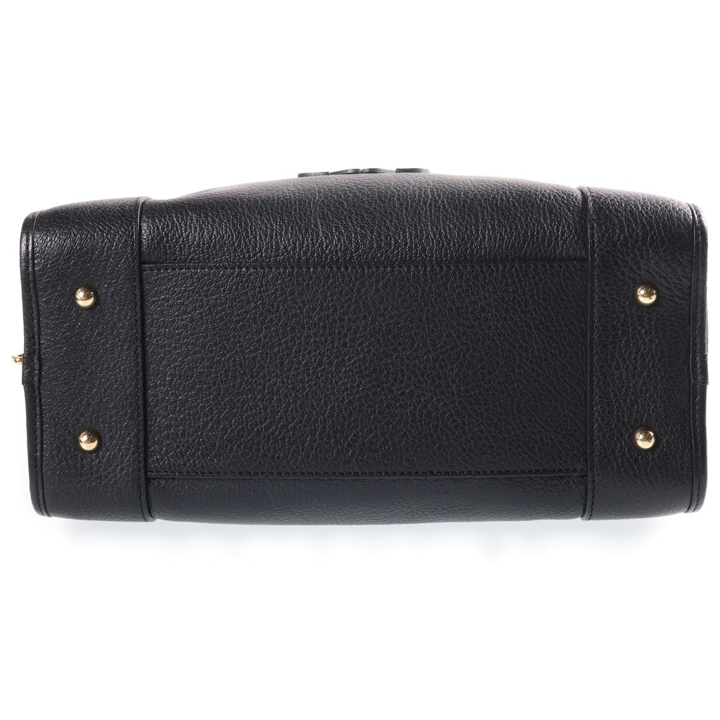 LOEWE(ロエベ) アマソナ28 ハンドバッグ ボストンバッグ ブラック レザー ゴールド金具 レディース
