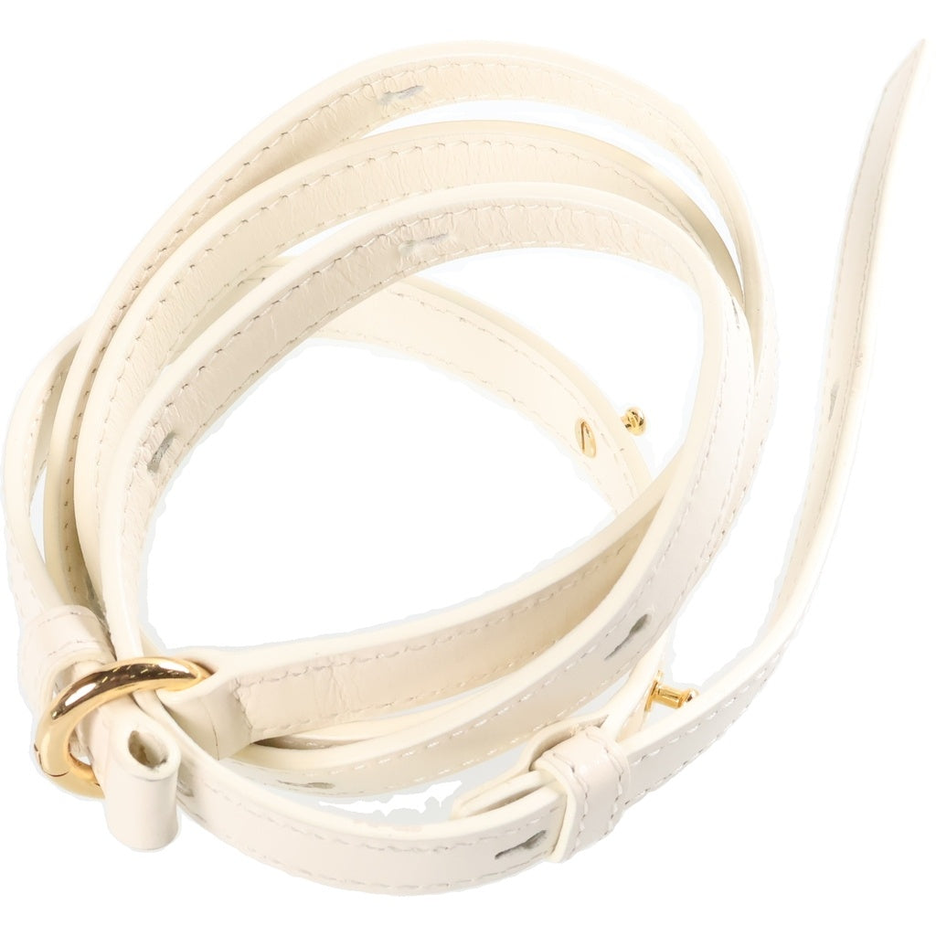 JIL SANDER(ジルサンダー) カンノーロ スモール レザー 2WAY ハンド ショルダーバッグ ゴールド金具 ホワイト レディース