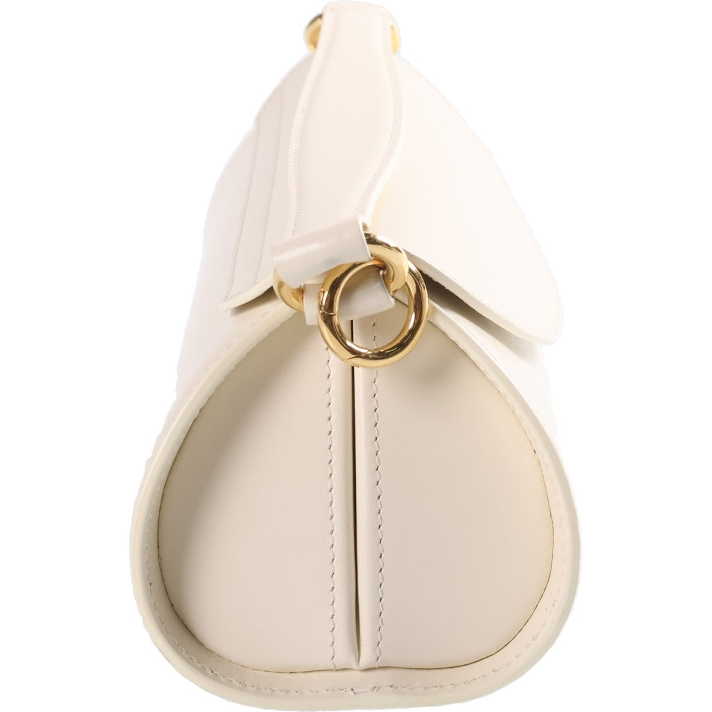 JIL SANDER(ジルサンダー) カンノーロ スモール レザー 2WAY ハンド ショルダーバッグ ゴールド金具 ホワイト レディース