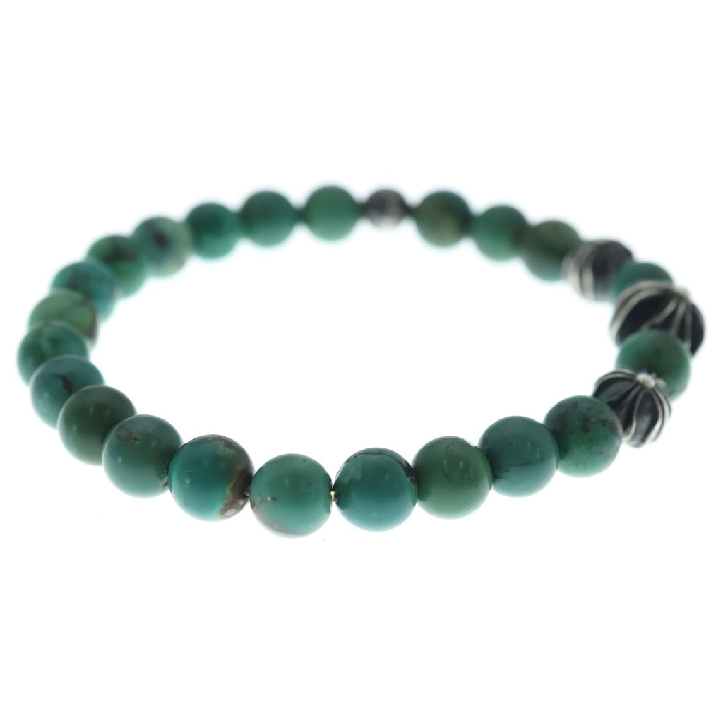 CHROME HEARTS(クロムハーツ) ビーズブレス BEAD 8mm ビーズブレスレット ブルービーズブレスレット ターコイズ シルバー