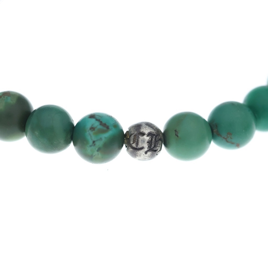 CHROME HEARTS(クロムハーツ) ビーズブレス BEAD 8mm ビーズブレスレット ブルービーズブレスレット ターコイズ シルバー