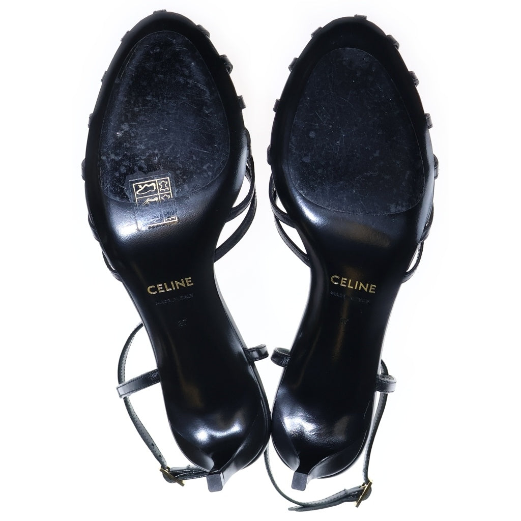 CELINE(セリーヌ) トリオンフ サンダル ブラック レザー 352203958C レディース