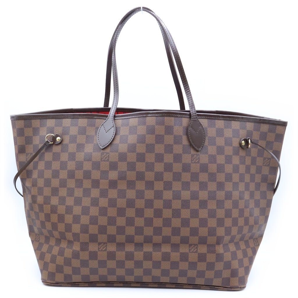 LOUIS VUITTON(ルイヴィトン) ダミエ ネヴァーフルGM ハンドバッグ トートバッグ ブラウン レザー×PVC N51106 ゴールド金具 レディース