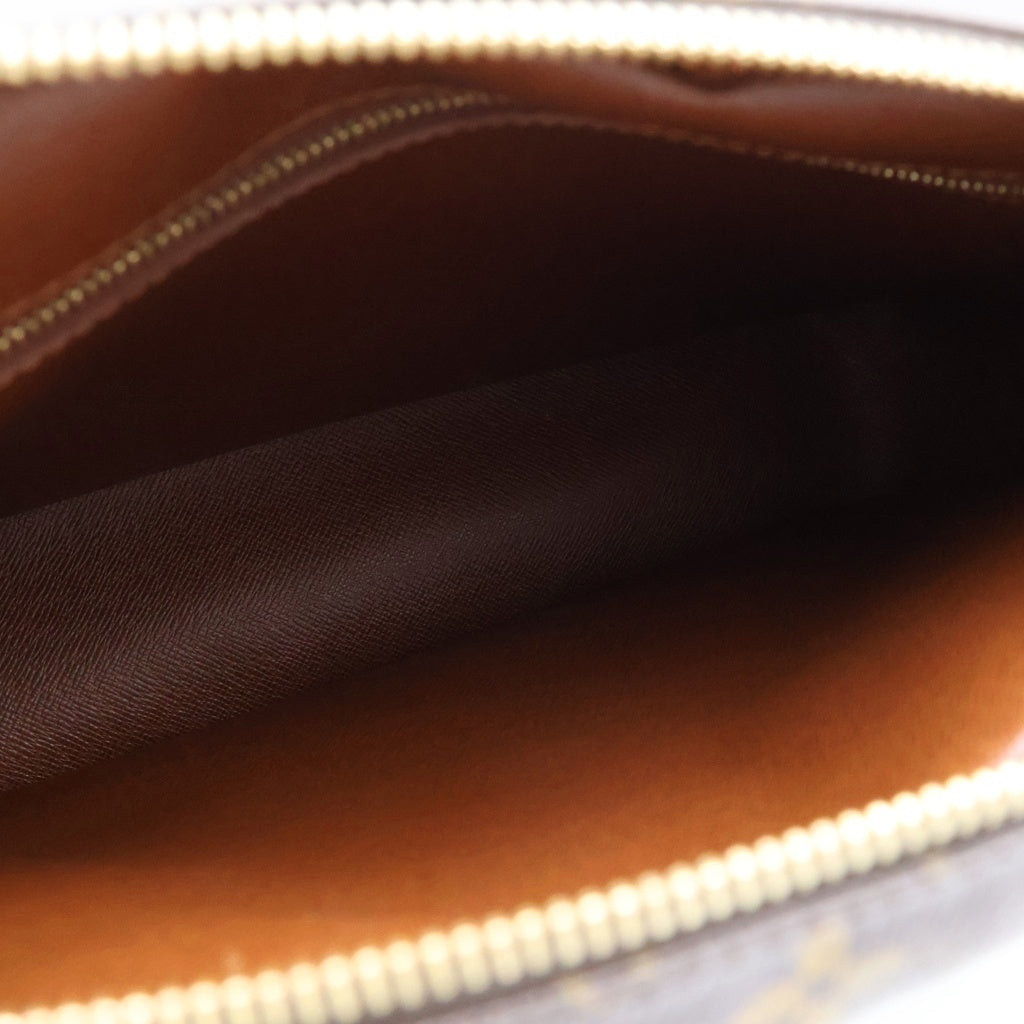 LOUIS VUITTON(ルイヴィトン) モノグラム ナイル ショルダーバッグ ブラウン レザー×PVC M45244 ゴールド金具 レディース