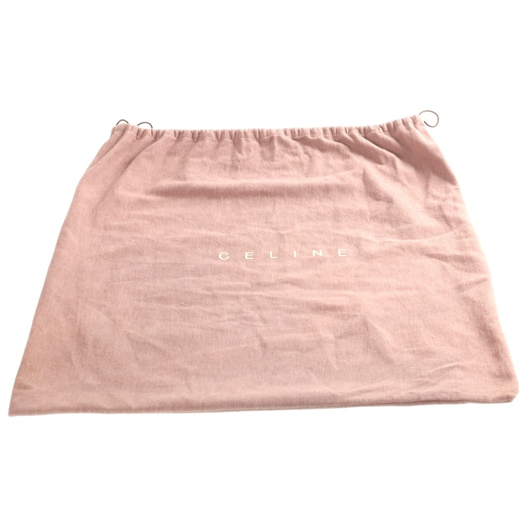 CELINE(セリーヌ) マカダム ショルダーバッグ ワインレッド ボルドー レザー×キャンバス ゴールド金具 レディース