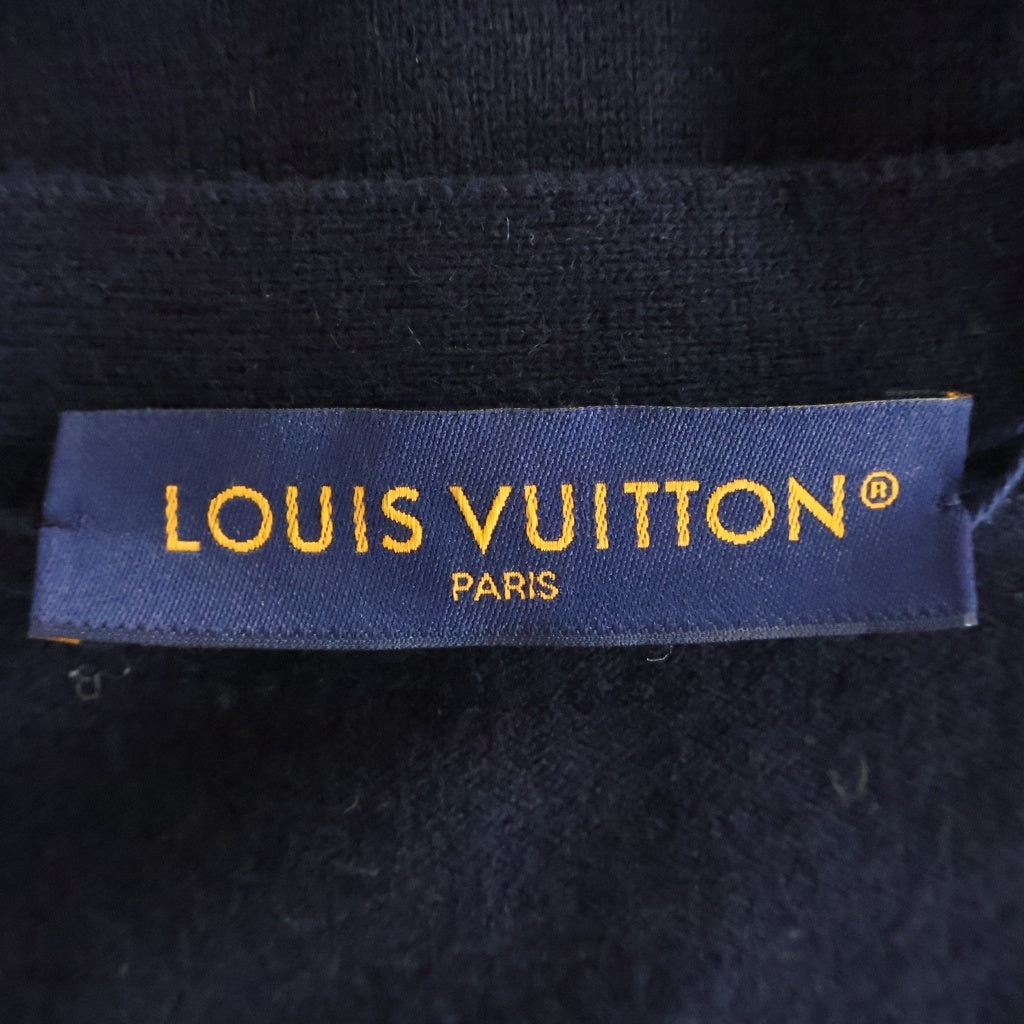LOUIS VUITTON(ルイヴィトン) モノグラム ミックス カシミヤカーディガン ブルー×ネイビー L HON43WR93