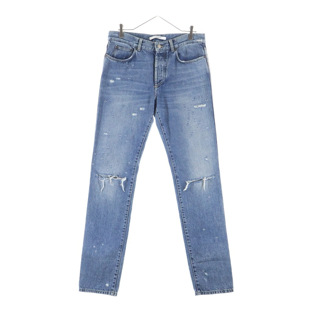 GIVENCHY(ジバンシィ) ダメージデニム ライトブルー 32 BM503F5050