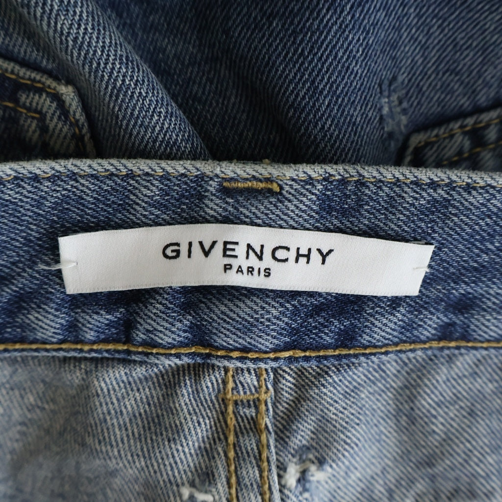 GIVENCHY(ジバンシィ) ダメージデニム ライトブルー 32 BM503F5050