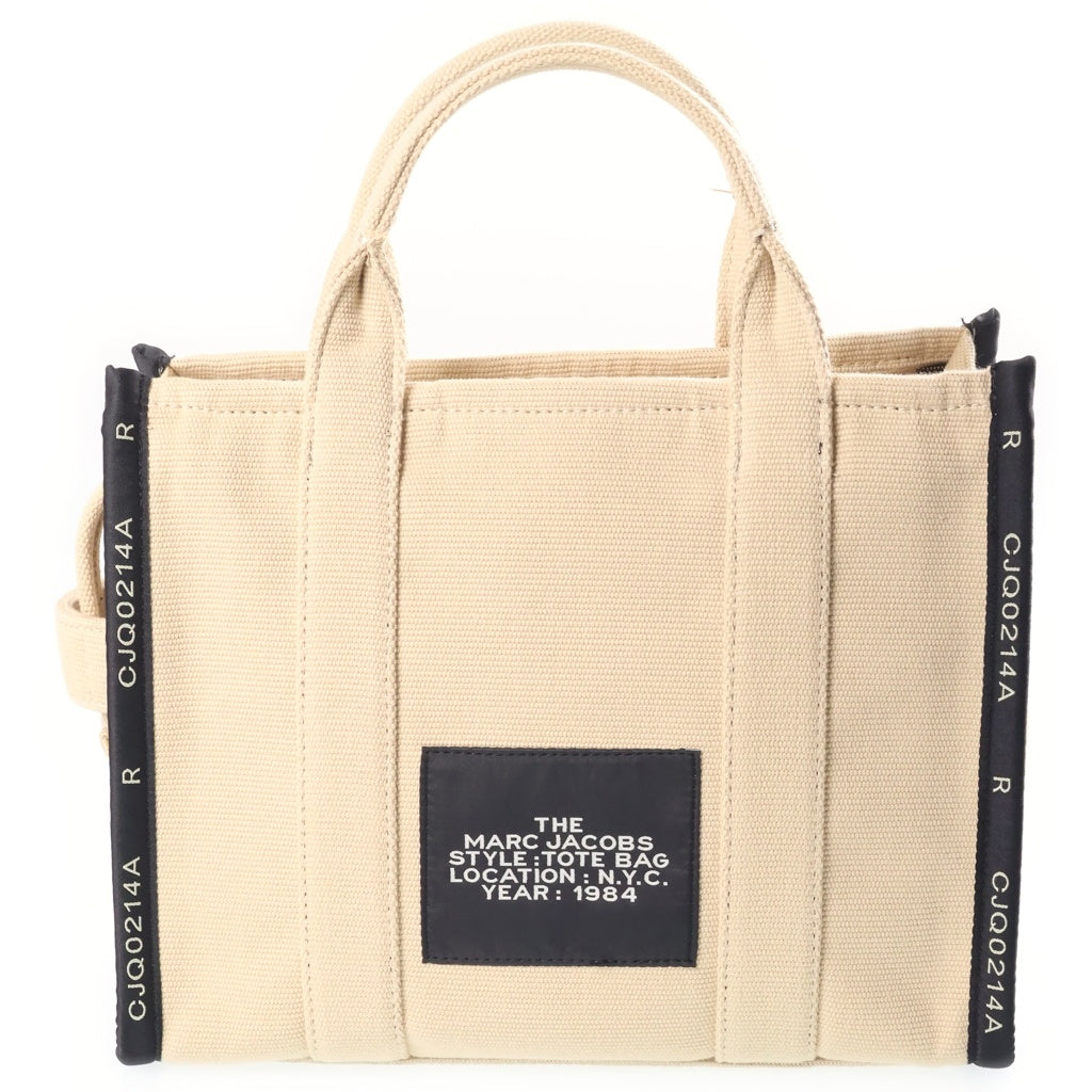 MARC JACOBS(マークジェイコブス) ザ ジャガードトート 2WAY ハンドバッグ ショルダーバッグ ベージュ キャンバス レディース