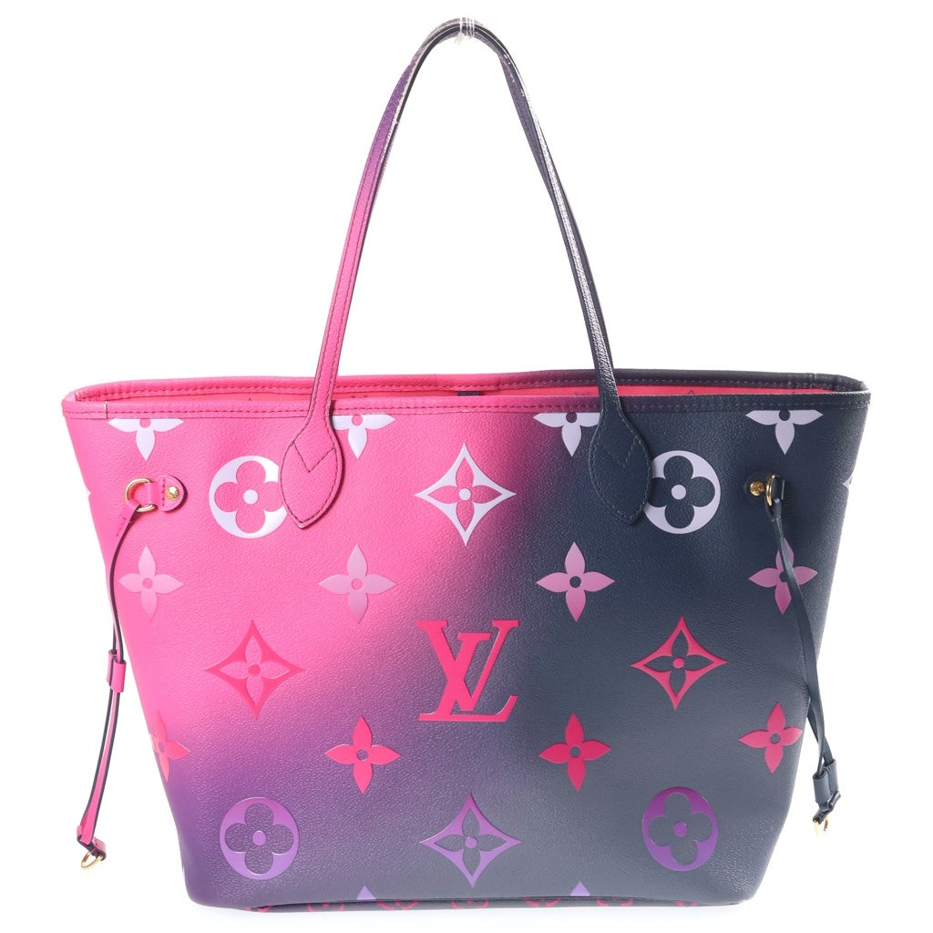 LOUIS VUITTON(ルイヴィトン) モノグラム ミッドナイトフューチャー ネヴァーフルMM トートバッグ ハンドバッグ ピンク×パープル レザー M20511 ゴールド金具 レディース