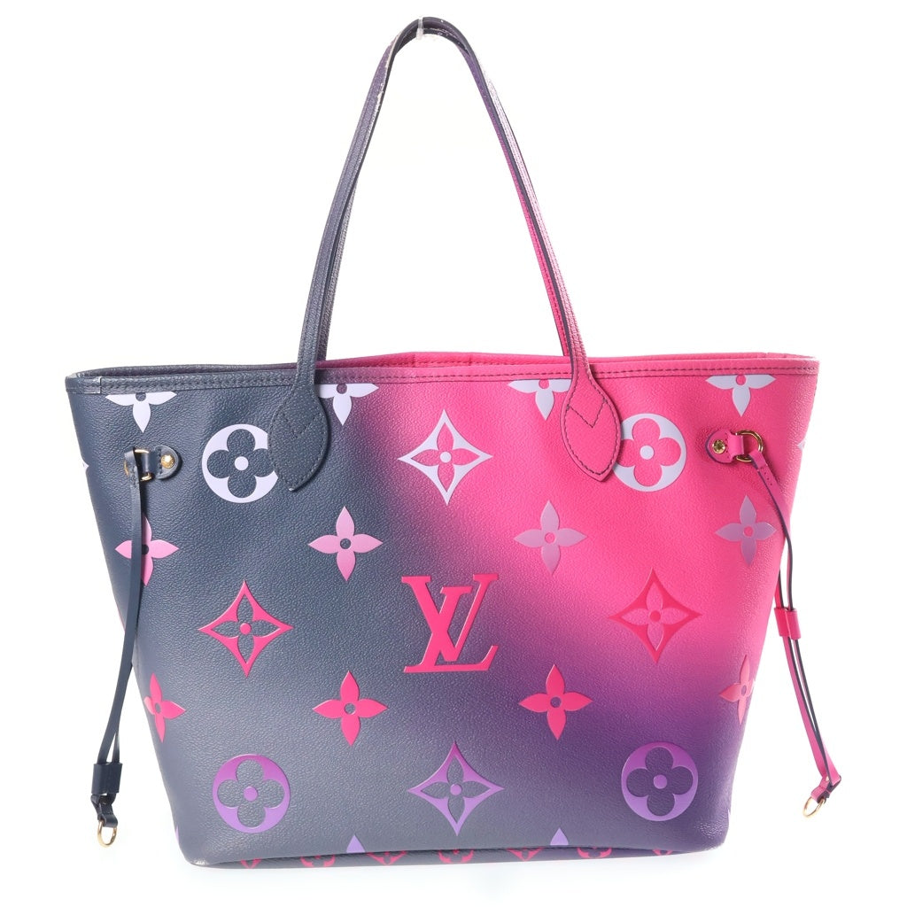 LOUIS VUITTON(ルイヴィトン) モノグラム ミッドナイトフューチャー ネヴァーフルMM トートバッグ ハンドバッグ ピンク×パープル レザー M20511 ゴールド金具 レディース