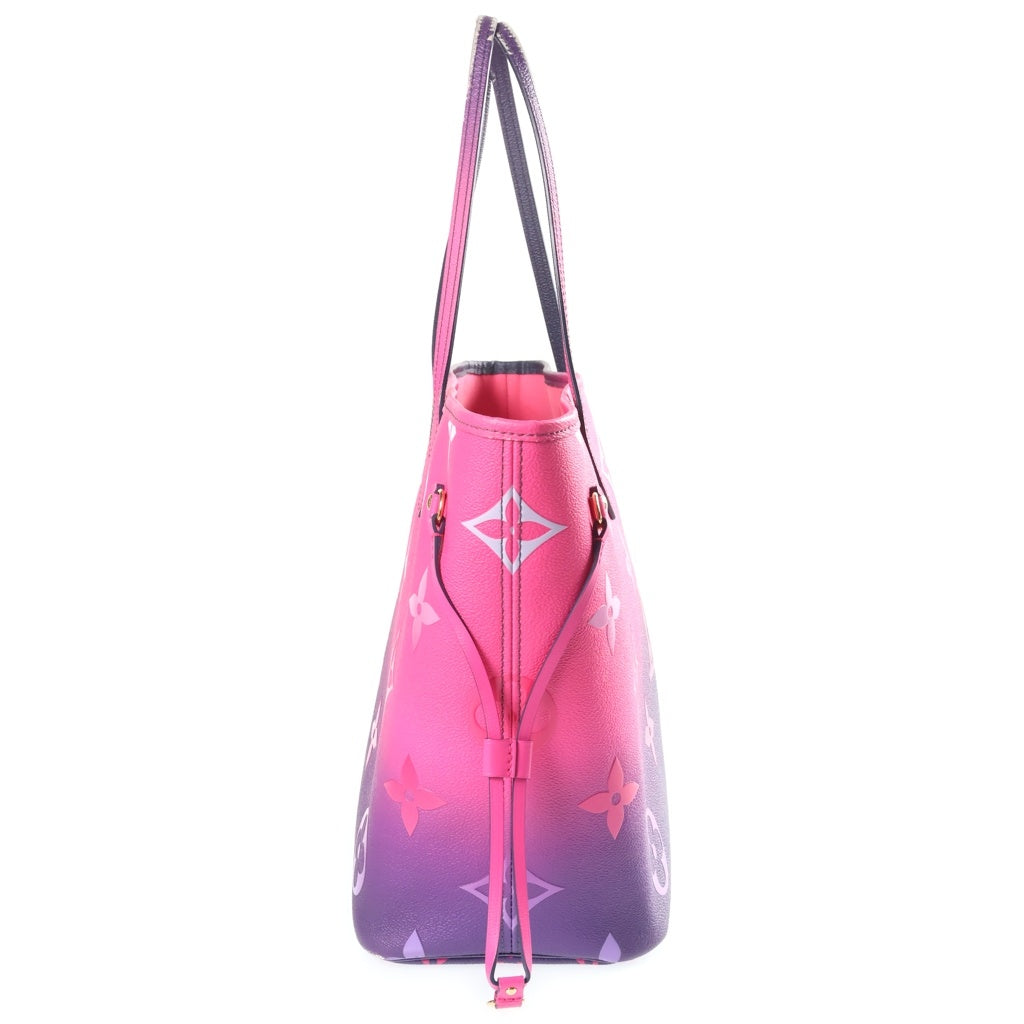 LOUIS VUITTON(ルイヴィトン) モノグラム ミッドナイトフューチャー ネヴァーフルMM トートバッグ ハンドバッグ ピンク×パープル レザー M20511 ゴールド金具 レディース