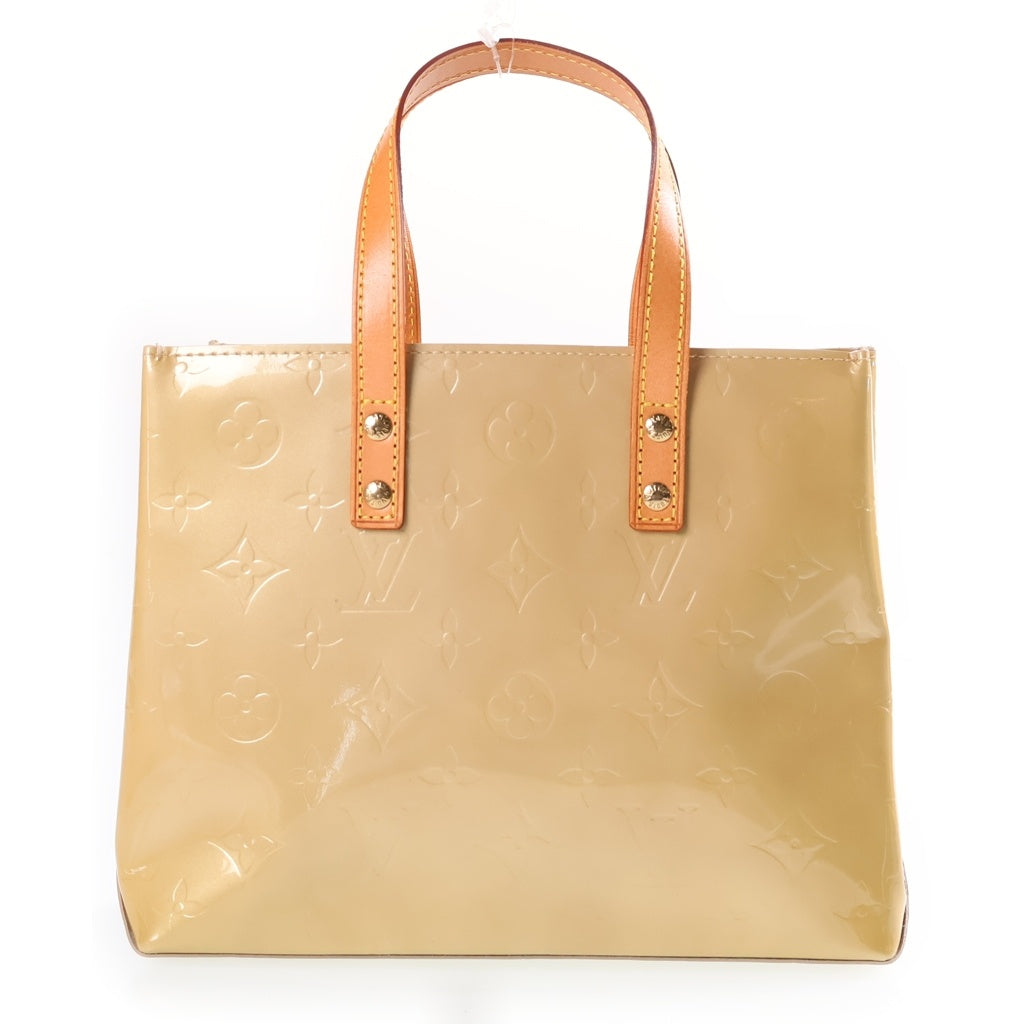 LOUIS VUITTON(ルイヴィトン) モノグラムヴェルニ リードPM ハンドバッグ ライトイエロー レザー×パテント M91144 ゴールド金具 レディース