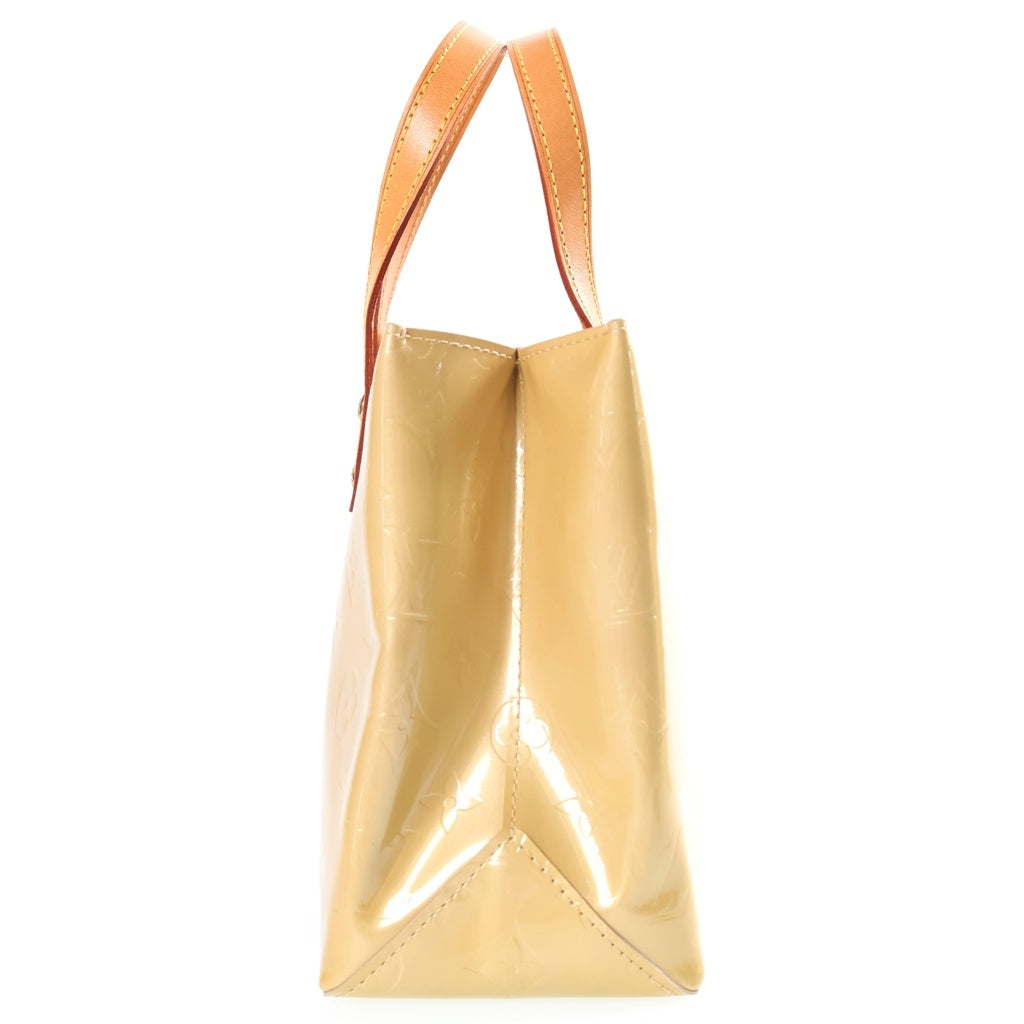 LOUIS VUITTON(ルイヴィトン) モノグラムヴェルニ リードPM ハンドバッグ ライトイエロー レザー×パテント M91144 ゴールド金具 レディース