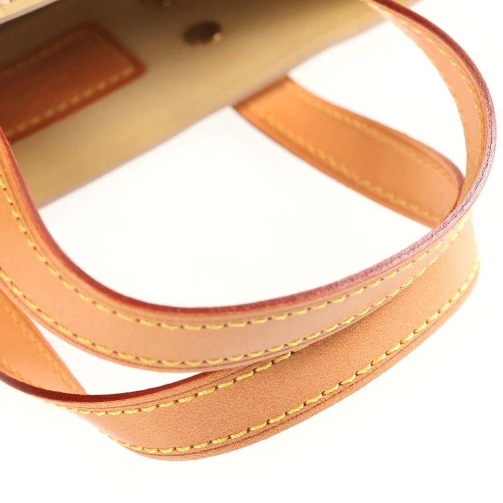 LOUIS VUITTON(ルイヴィトン) モノグラムヴェルニ リードPM ハンドバッグ ライトイエロー レザー×パテント M91144 ゴールド金具 レディース