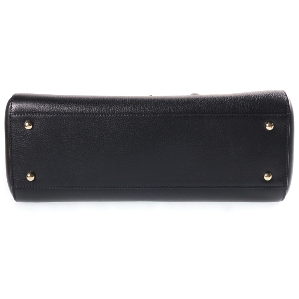 CHANEL(シャネル) ネオ エグゼクティブトート 2WAYハンドバッグ ショルダーバッグ ブラック カーフスキン 24番台 A69930 ゴールド金具 レディース