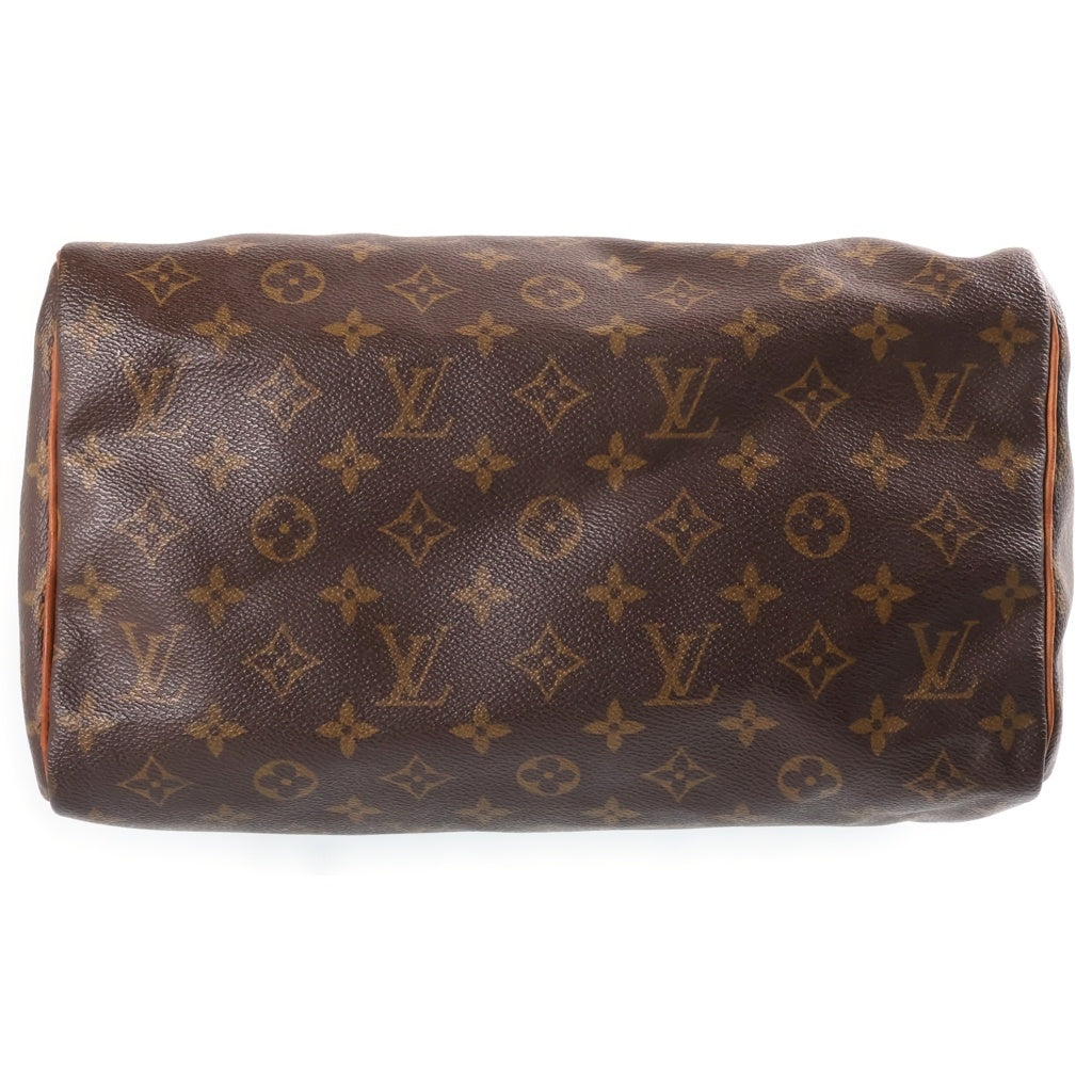 LOUIS VUITTON(ルイヴィトン) モノグラム スピーディ30 ハンドバッグ ボストンバッグ ブラウン PVC×レザー M41526 ゴールド金具 レディース