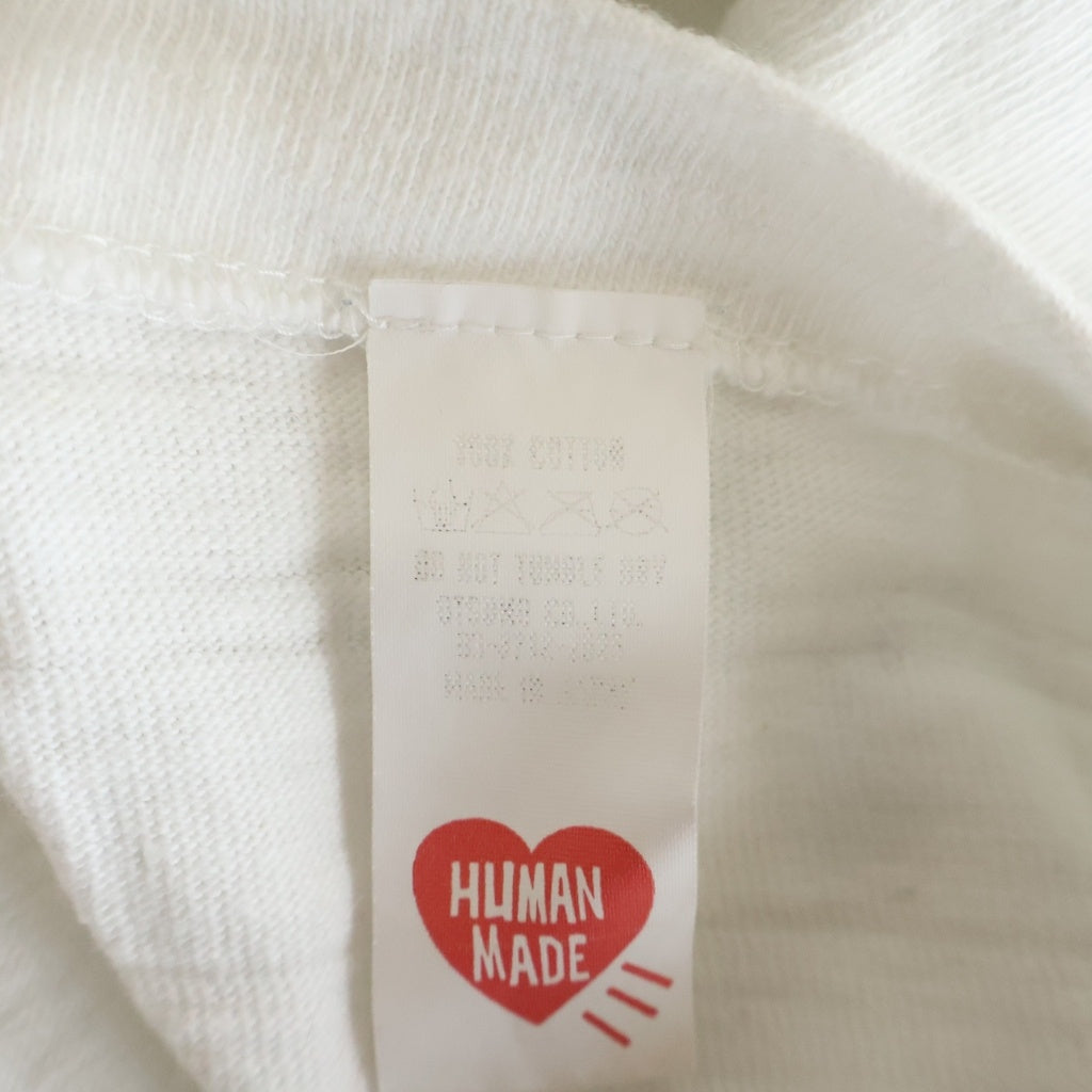 HUMAN MADE(ヒューマンメイド) Curry up ロゴプリント Tシャツ 半袖カットソー ホワイトコットン