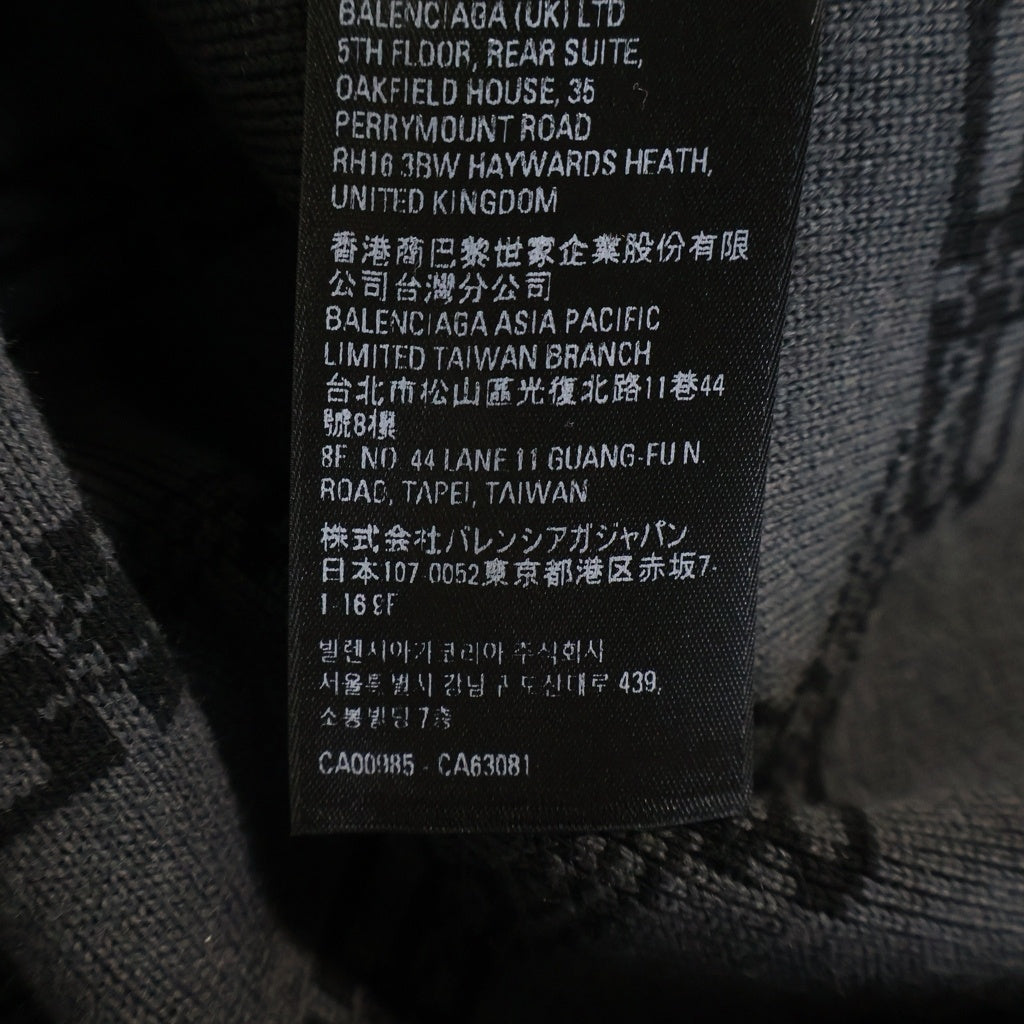 BALENCIAGA(バレンシアガ) 23SS BBモノグラムロゴ ジャガードニット ブラック 733859