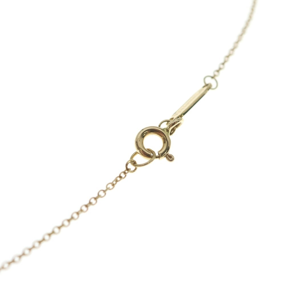 TIFFANY & Co.(ティファニー) Tサークル ダイヤ ネックレス イエローゴールド Au750YG レディース