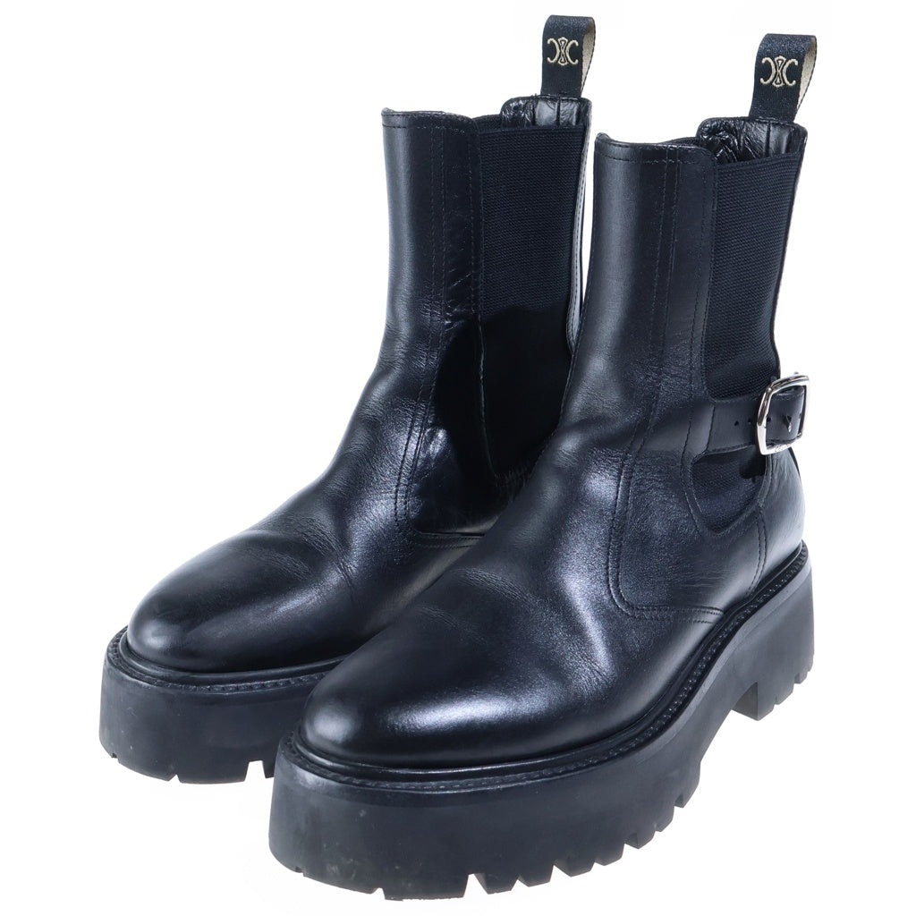 CELINE(セリーヌ) BULKY バルキー レースアップ ブーツ ブラック レディース