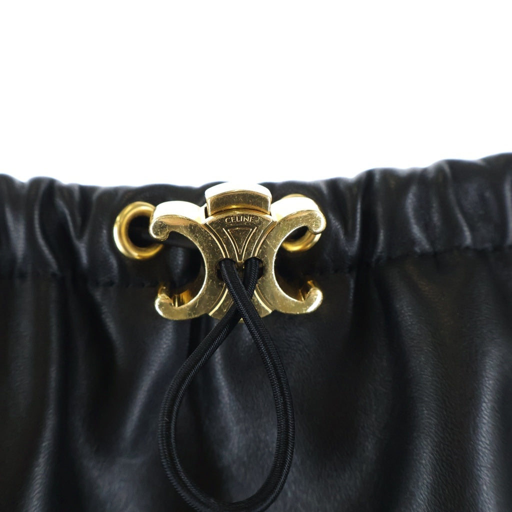 CELINE(セリーヌ) トリオンフ レザースカート ブラック 2H343151T レディース