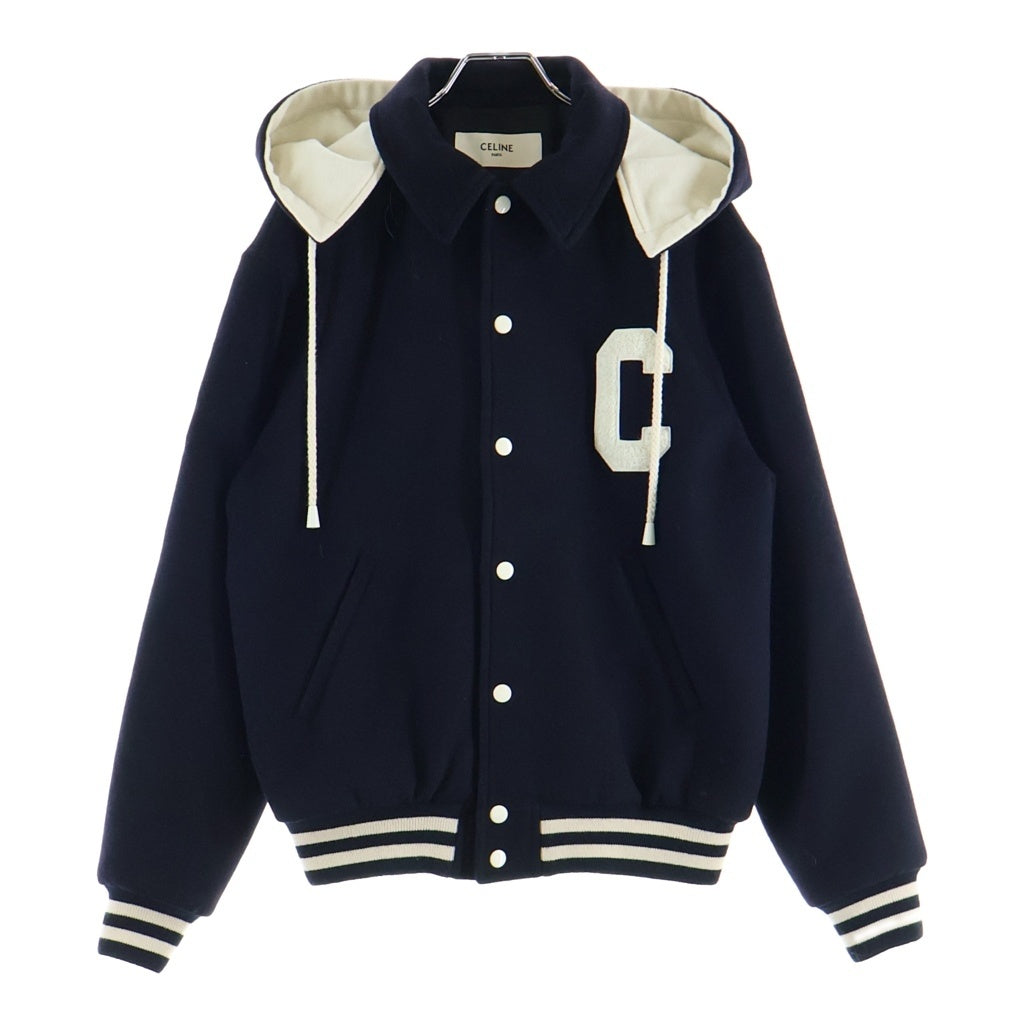 CELINE(セリーヌ) 22SS DOUBLE FACED ダブルフェイス カシミア テディジャケット ブラック ウール 2V35G6700 レディース