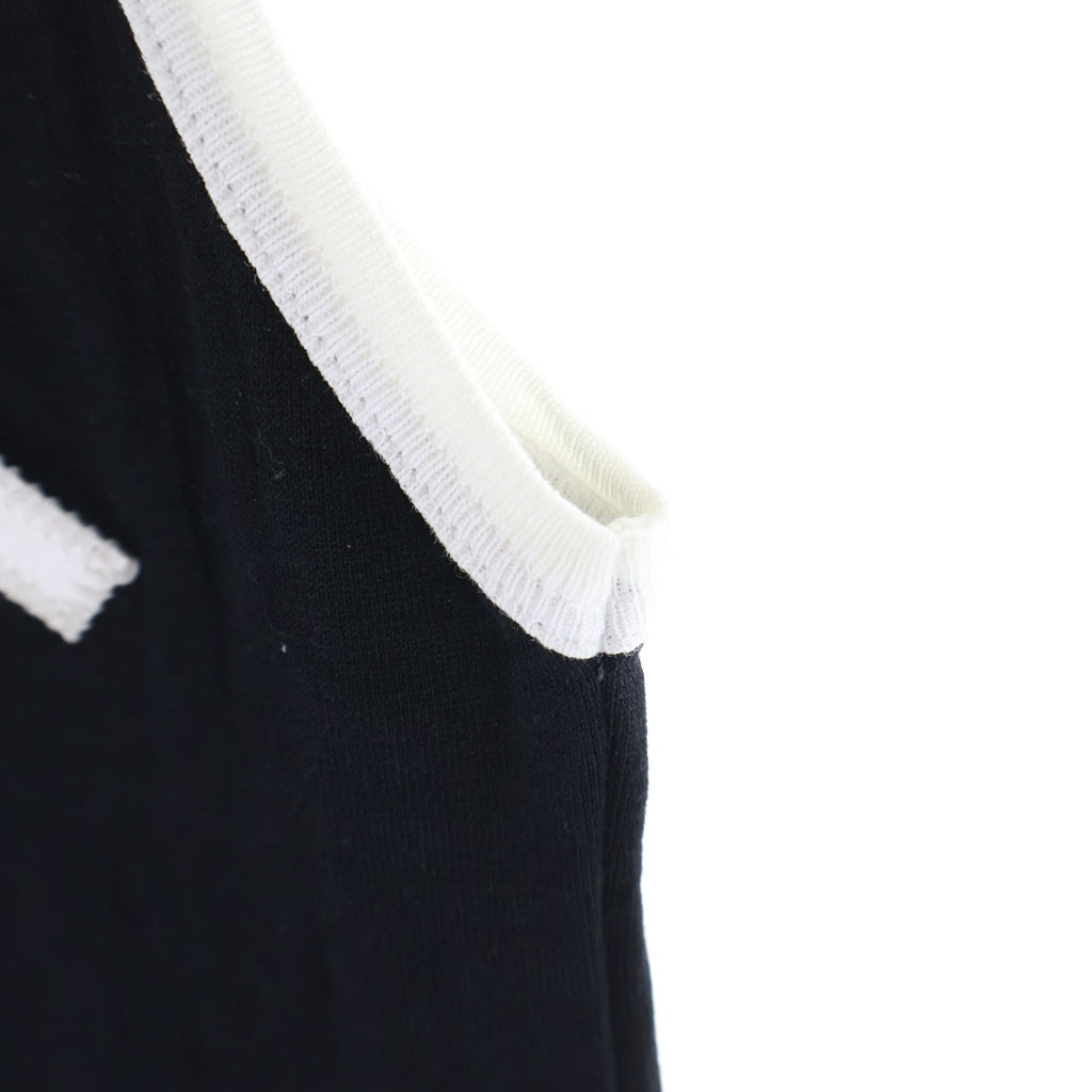 CELINE(セリーヌ) ロゴ ノースリーブカットソー タンクトップ ブラック コットン 2X11B671Q レディース