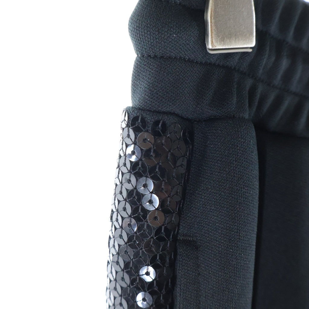 CELINE(セリーヌ) 22SS フレア シークインス ジョギングパンツ ブラック コットン 2Z164121O レディース