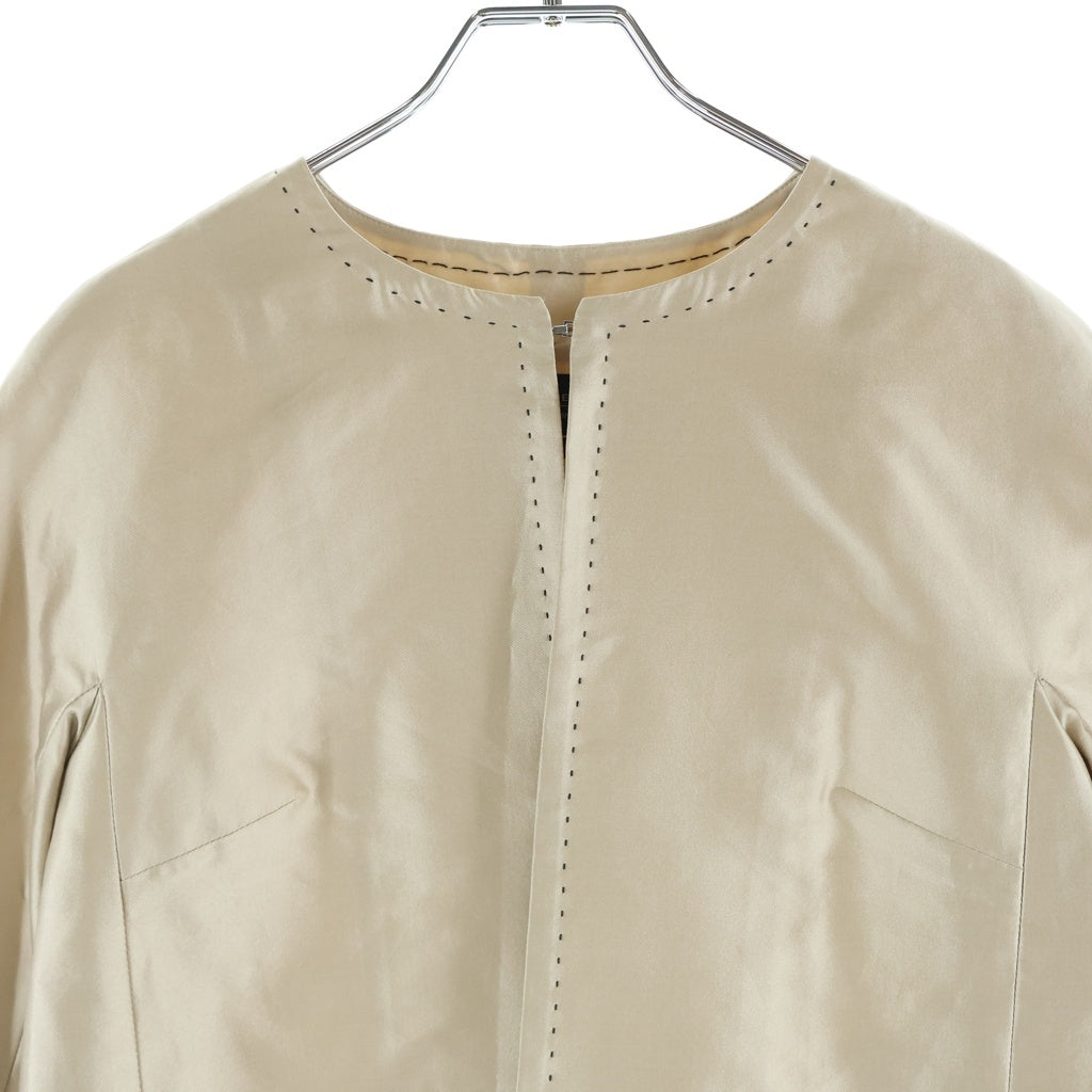 Weekend Max Mara(ウィークエンド マックスマーラ) ノースリーブドレス ワンピース&ノーカラージャケット セットアップ ステッチ ベージュ 50410571 レディース
