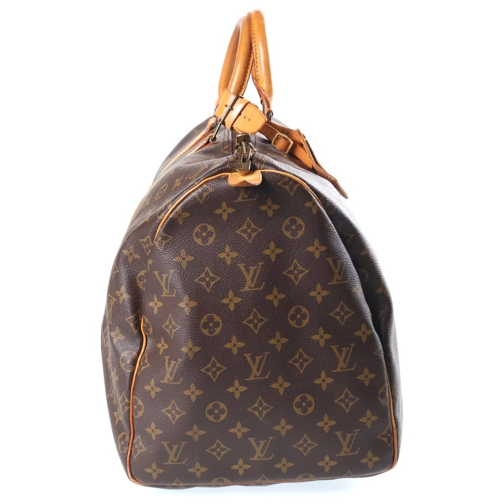 LOUIS VUITTON(ルイヴィトン) モノグラム キーポル55 PVC レザー ハンド ボストンバッグ ブラウン M41424 レディース