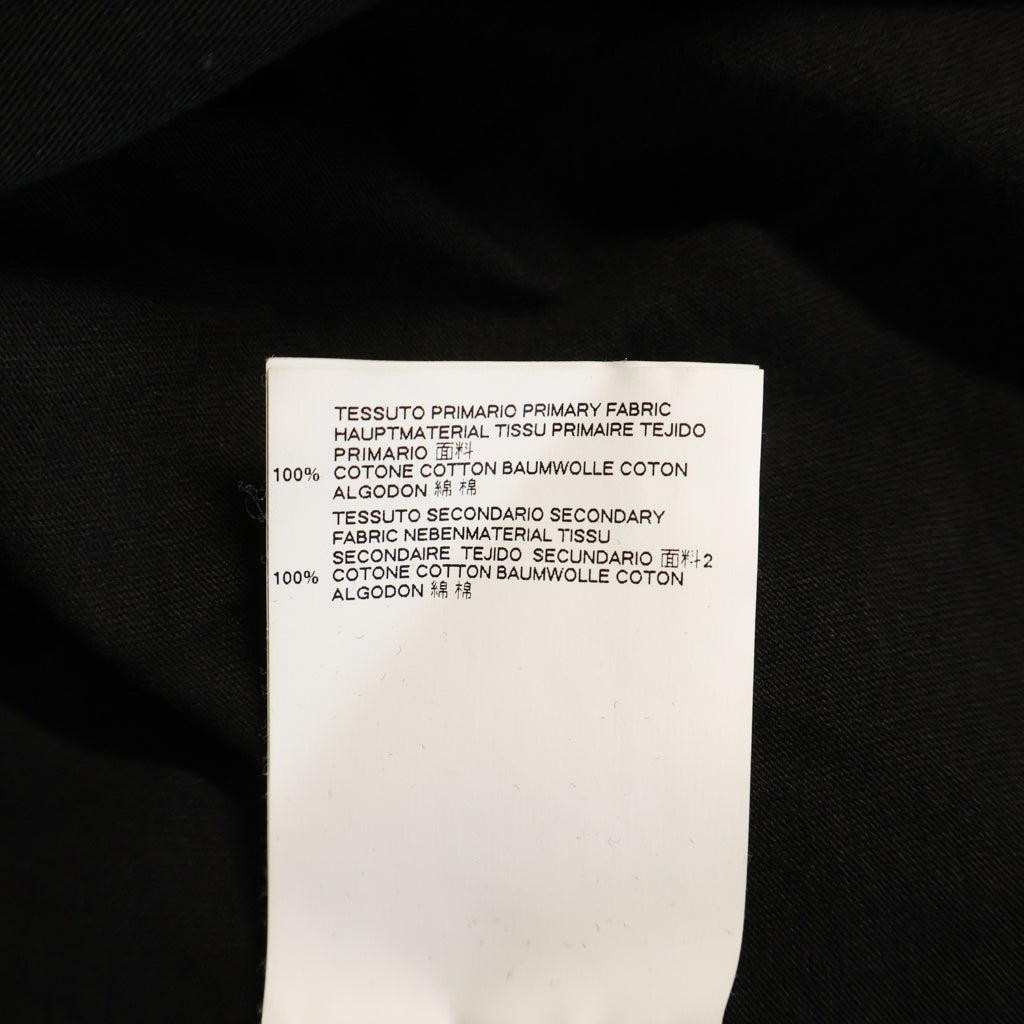 Maison Margiela(メゾンマルジェラ) 17AW インサイドアウト ステッチデザイン クルーネック半袖 Tシャツ カットソー ブラック S50GC0477 S22431