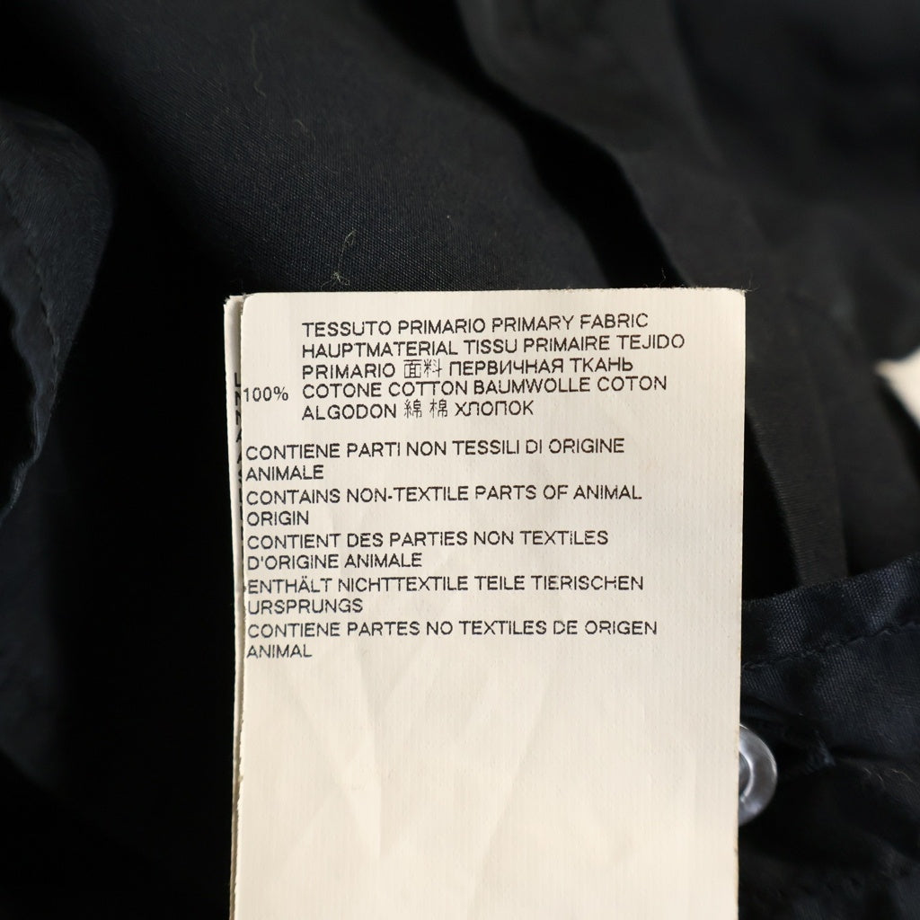 Maison Margiela(メゾンマルジェラ) フェイクポケットコットンポプリン 長袖シャツ ネイビー #38 S50DL0370