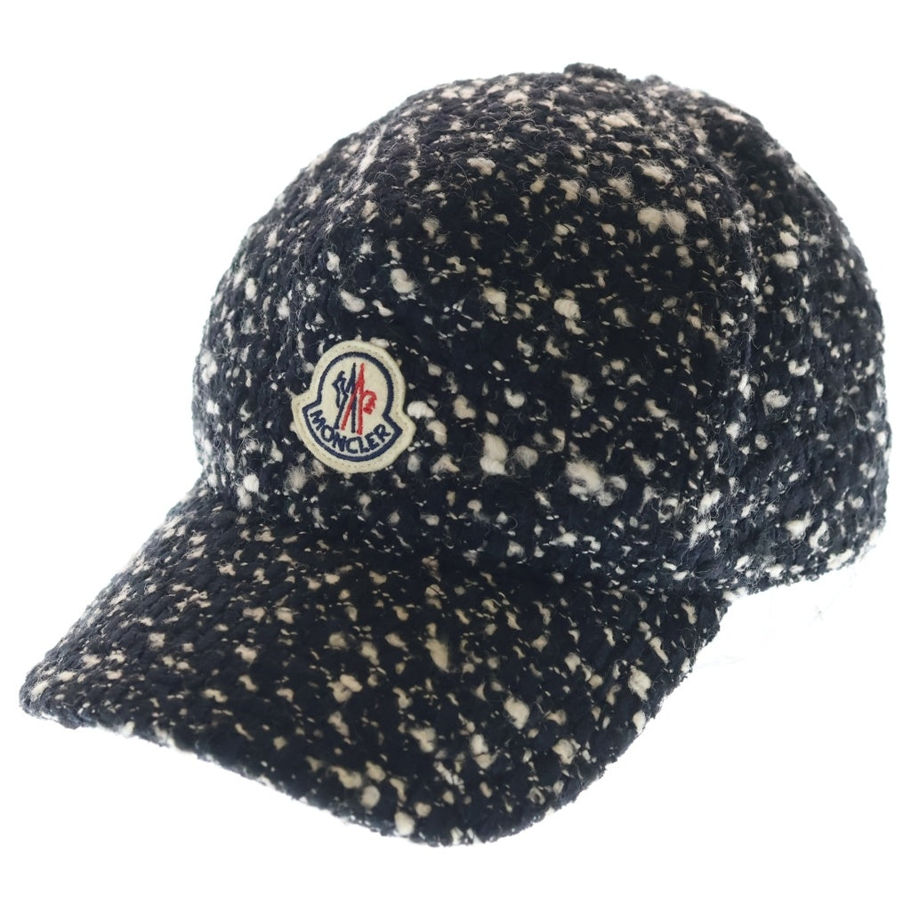 MONCLER(モンクレール) ツイードベースボールキャップ ブラック/ホワイト UNI H20933B00010