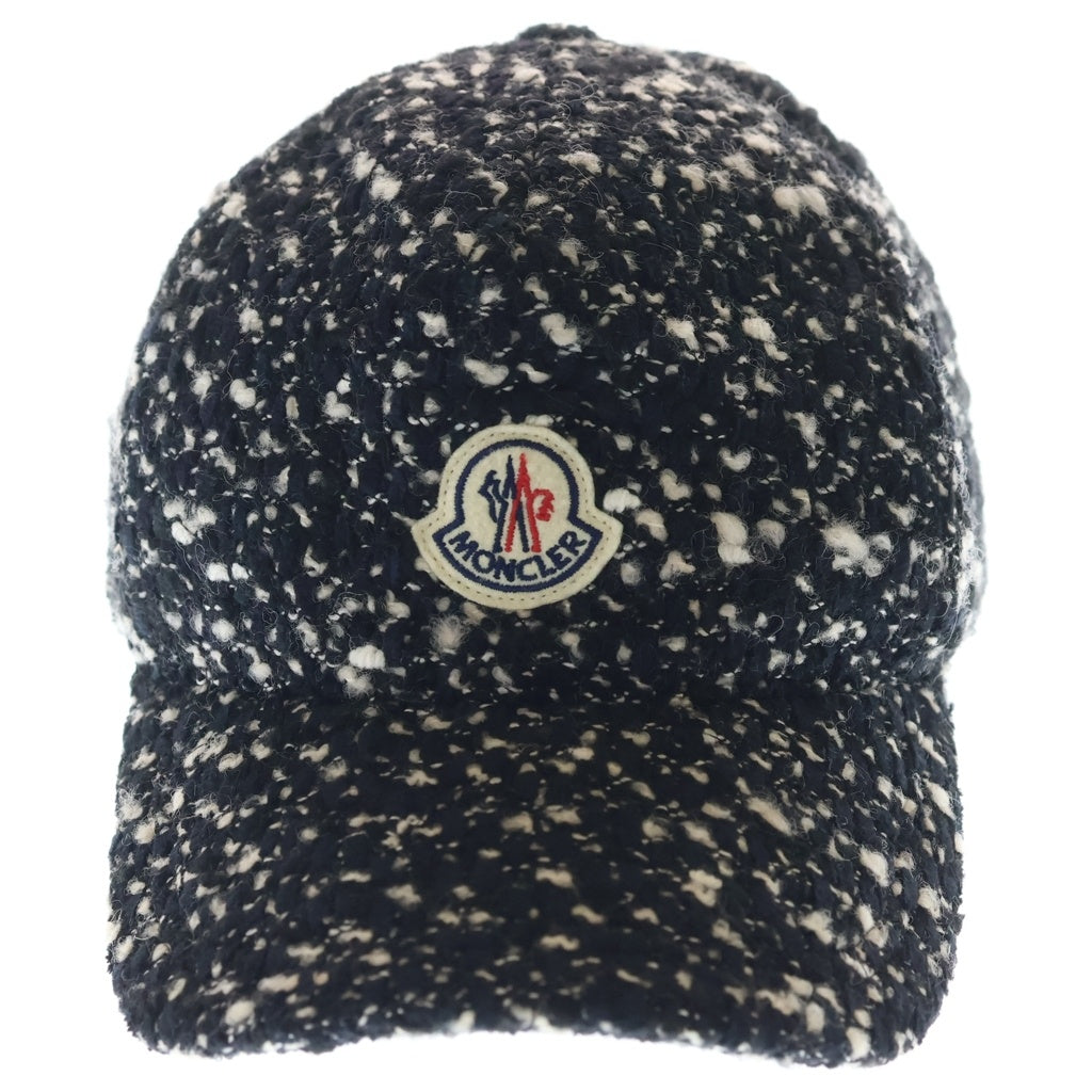 MONCLER(モンクレール) ツイードベースボールキャップ ブラック/ホワイト UNI H20933B00010